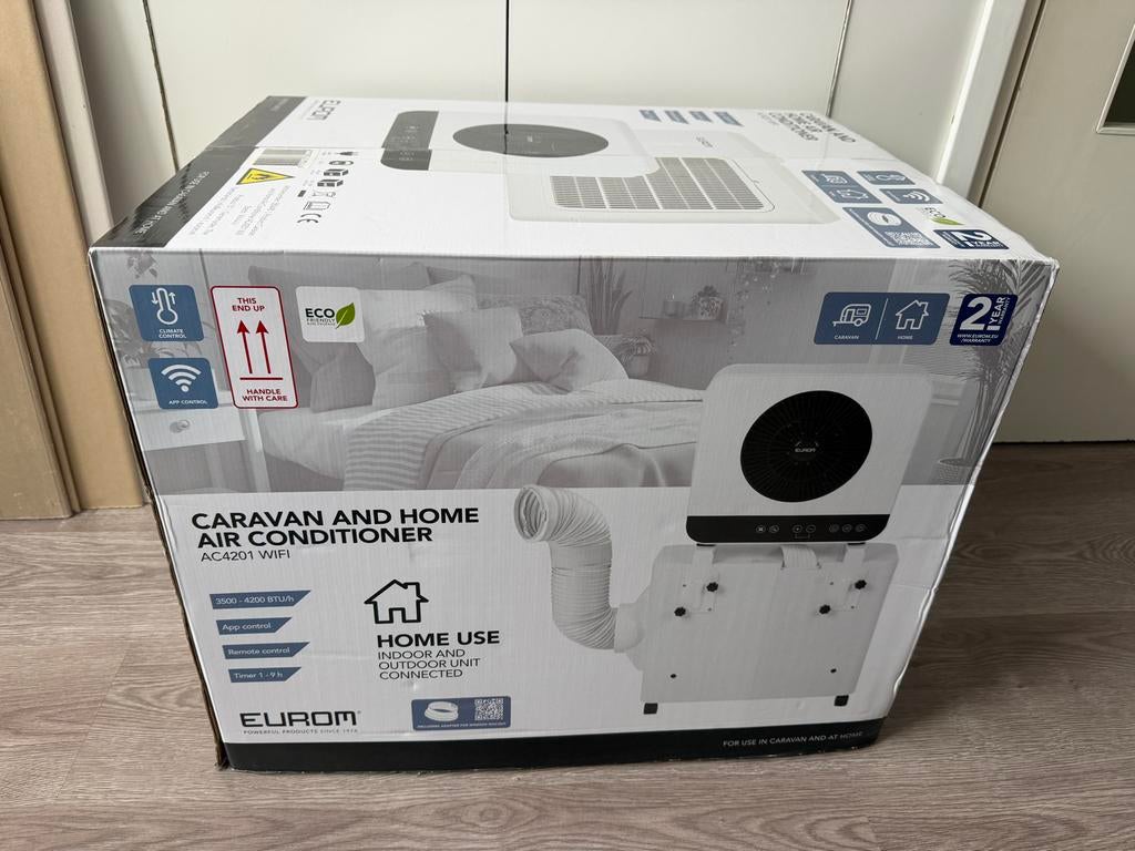Eurom AC4201 airco 2 weken gebruikt zo goed als nieuw, Caravans en Kamperen, Caravan accessoires, Ophalen of Verzenden, Zo goed als nieuw