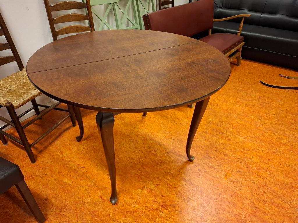 Antieke Queen Ann Klaptafel - Mahoniehout, Ophalen