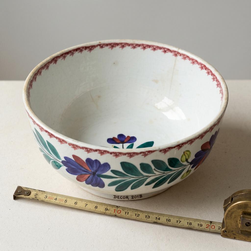 Boerenbont schaal 20 cm, decor 201b met pollingrand, Antiek en Kunst, Ophalen of Verzenden