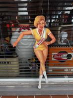 Vintage Veedol Olie Reclamebord - Pin-up Meisje, Ophalen, Reclamebord, Gebruikt, .