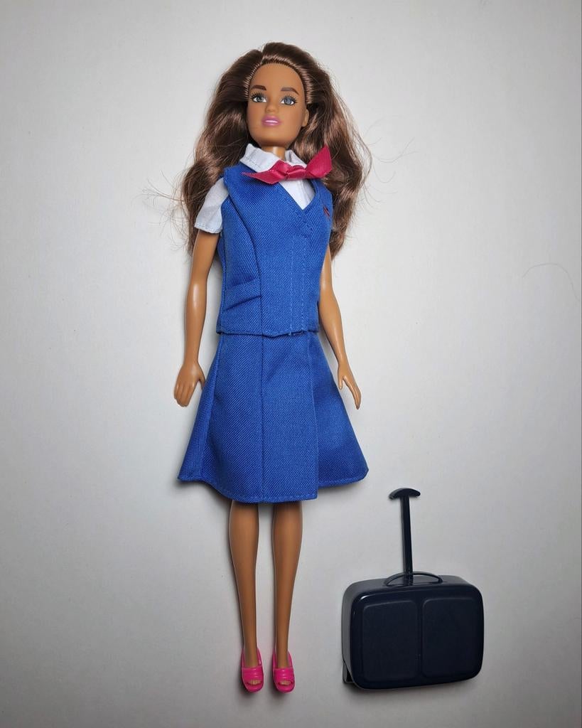 Mattel Barbie Fashionista als Stewardess KLM, Verzenden, Zo goed als nieuw, Fashion Doll