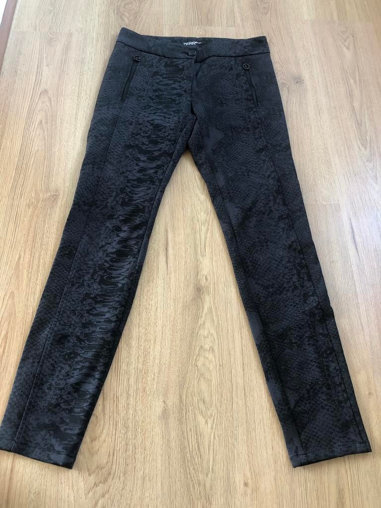 Zerres grijs zwarte stretch broek snake slangenprint 36 lang, Ophalen of Verzenden, Zo goed als nieuw, X, Maat 36 (S)
