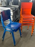 6x Retro Schoolstoel, Ophalen, Zo goed als nieuw, X, Hout