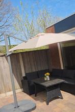 Grote IKEA zweefparasol met voet, Tuin en Terras, Parasols, Ophalen, Gebruikt, Zweefparasol