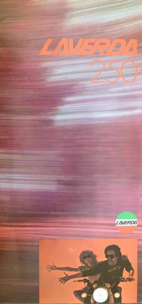 Folder LAVERDA 250 2T/ 250 2TR 1975, Ophalen of Verzenden, Overige merken