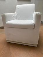 6 zeer comfortabele eetkamerstoelen van Jan de Bouvrie, Ophalen, Gebruikt, Wit, Stof