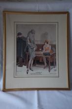 Vintage color litho Georges Leonnec (1881-1940), Ophalen of Verzenden