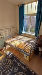 Ikea Logga 160x200 met bedbodems, Ophalen, Tweepersoons, 200 cm, Metaal