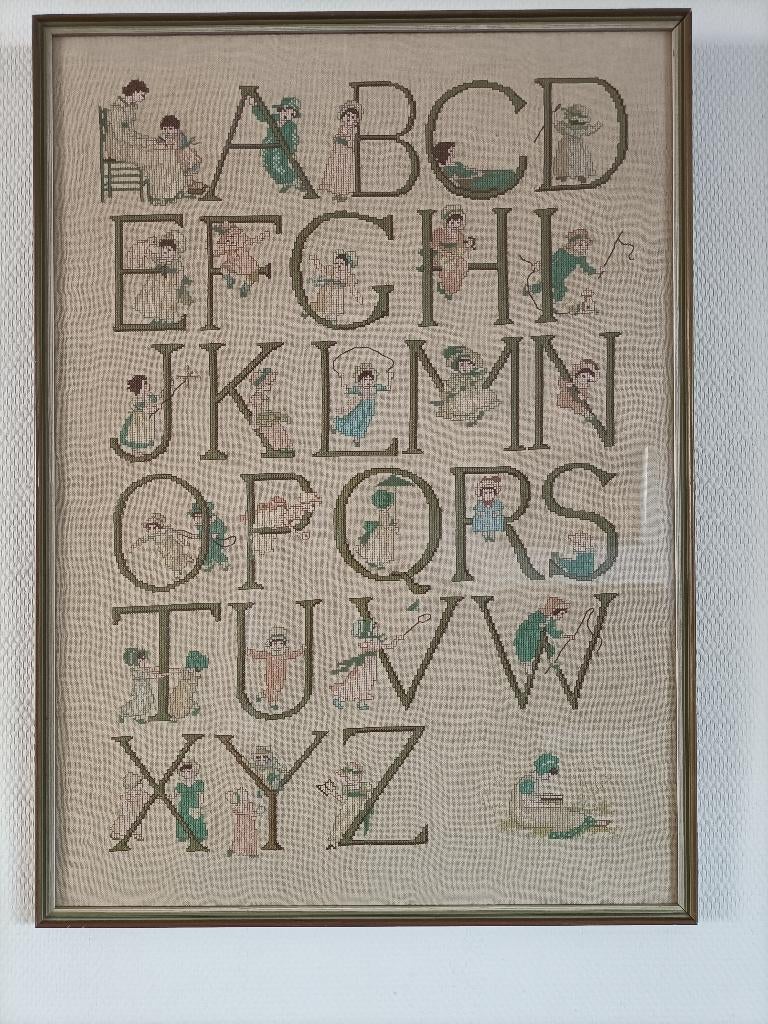 Alfabet schilderij, Ophalen, 50 tot 75 cm, Nieuw, Schilderij