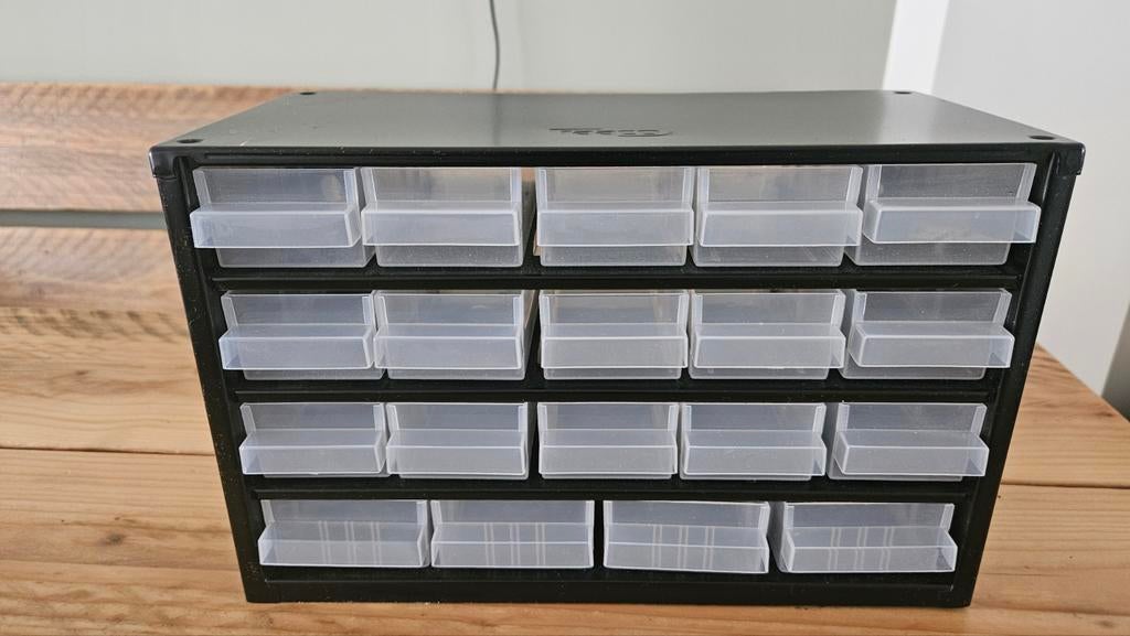 Raaco Ladekast met 19 laden - Opbergsysteem, Ophalen, Minder dan 50 cm, 5 laden of meer, Zo goed als nieuw