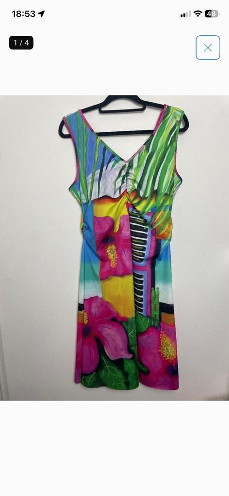 Lizzy & Coco mouwloze zomerjurk nieuw, Ophalen of Verzenden, Zo goed als nieuw, Maat 38/40 (M), Knielengte