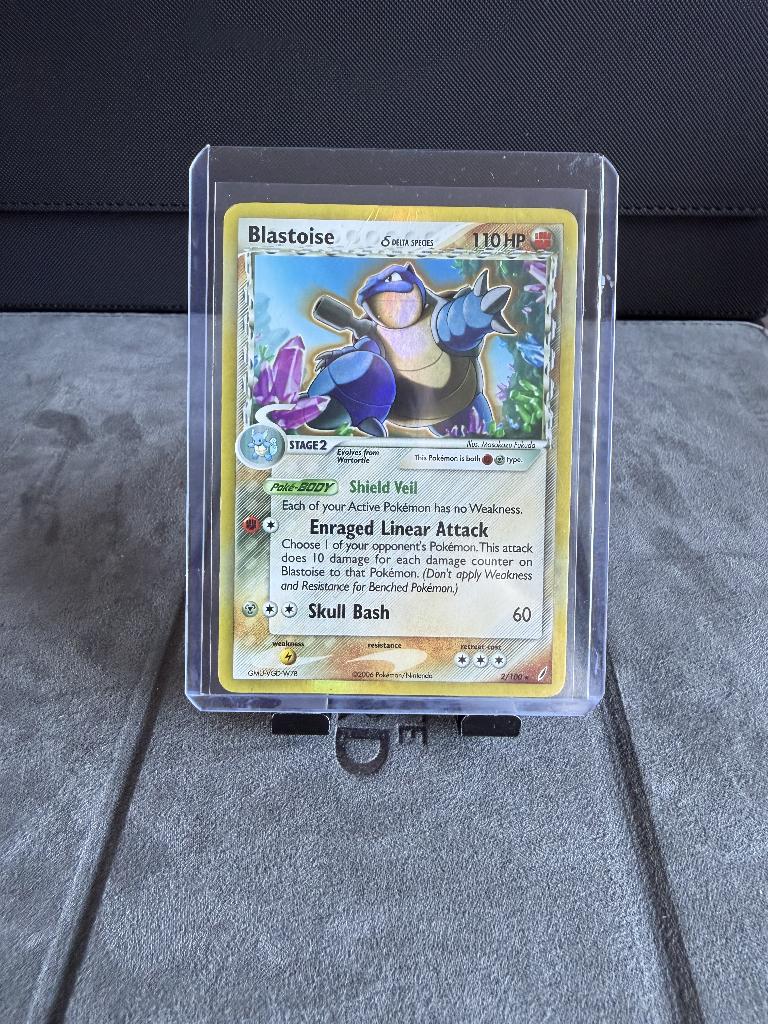 Pokemon Blastoise δ Delta Species (CG 2)EX Crystal Guardians, Hobby en Vrije tijd, Verzamelkaartspellen | Pokémon, Gebruikt, Losse kaart