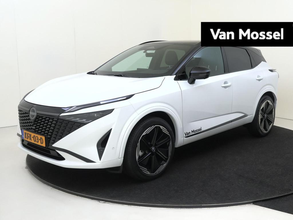 Nissan Qashqai 1.5 e-Power N-Design | Panoramisch glazen dak, Auto's, Nissan, 1498 cc, 2 kWh, Wit, Origineel Nederlands