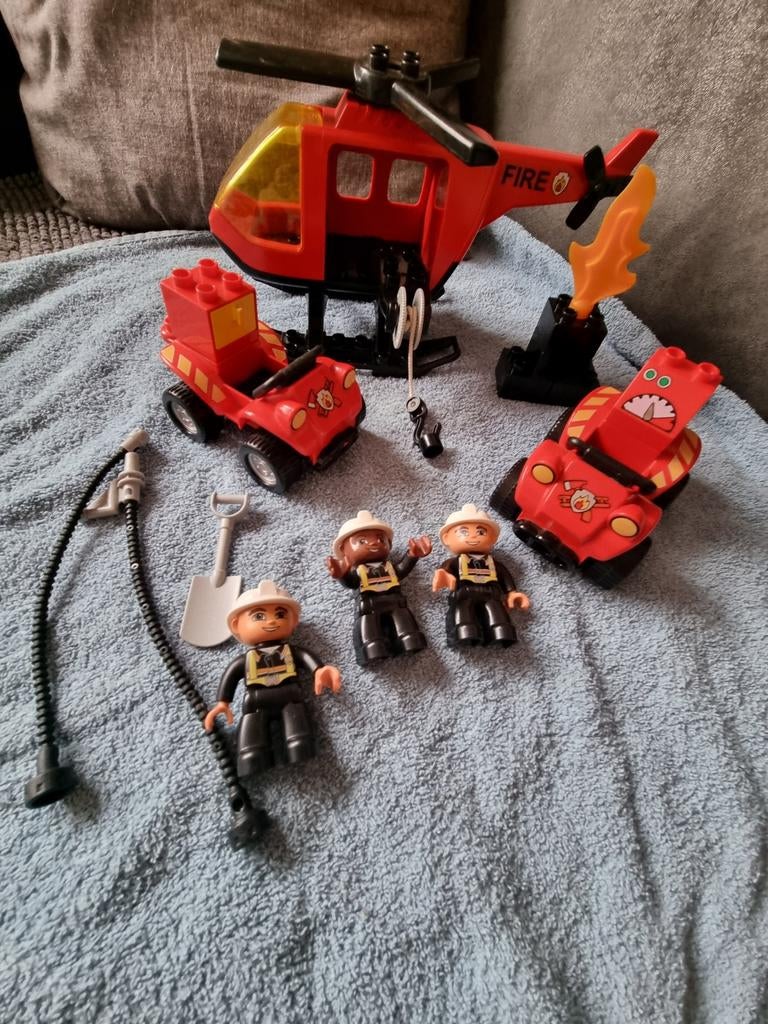 Duplo brandweer helikopter, Ophalen of Verzenden, Duplo