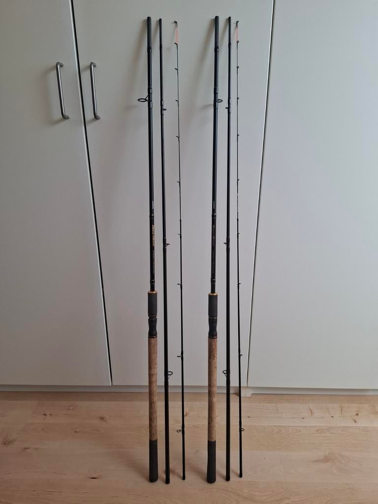 Shimano beastmaster feeders., Ophalen of Verzenden, Zo goed als nieuw, Werphengel