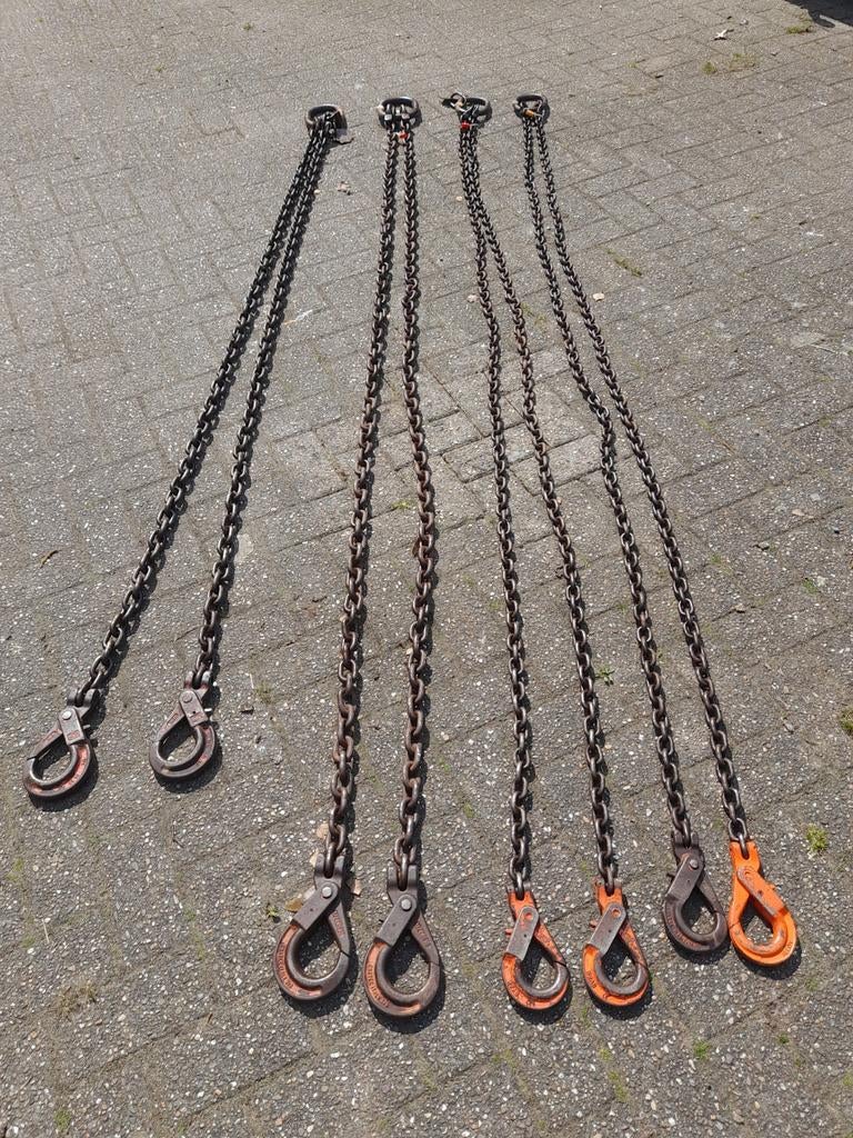 Tweesprong hijskettingen, Ophalen