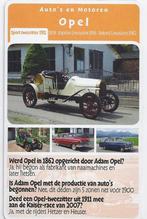 Op2270 autokaartje opel rekord 1911, Ophalen of Verzenden, Zo goed als nieuw, Auto's