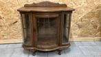Antiek kastje met geslepen glas, Ophalen of Verzenden