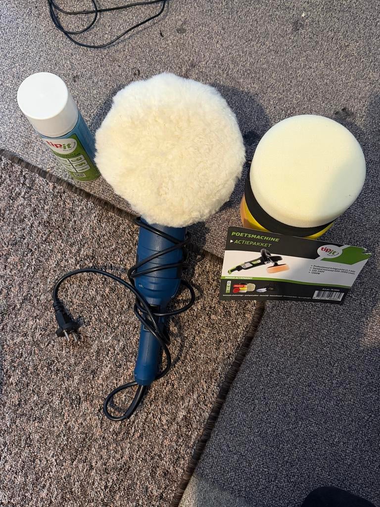 Poetsmachine set met accessoires, Ophalen