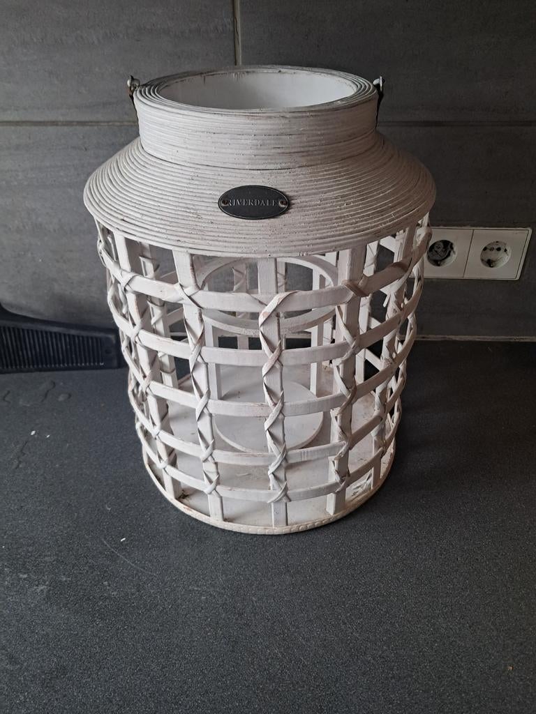 Riverdale grote lantaarn windlicht, Huis en Inrichting, Woonaccessoires | Kandelaars en Kaarsen, Ophalen, Hout, 50 tot 75 cm