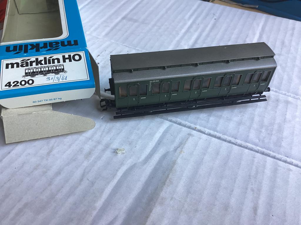 Marklin 4200 3assig coupérijtuig 1ste klas netjes met ovp kk, Ophalen of Verzenden, Wisselstroom, Wagon, Märklin