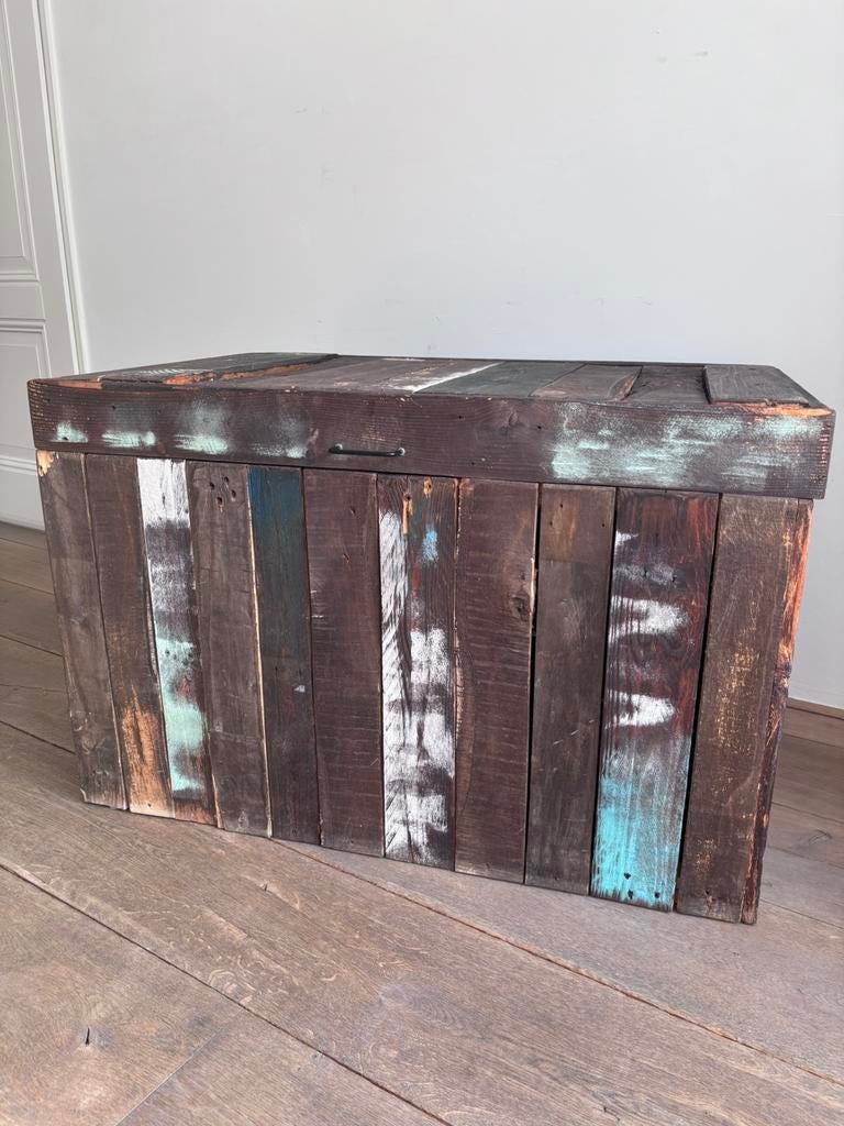 Speelgoedkist steigerhout, Ophalen, 50 tot 100 cm, 50 tot 75 cm, Zo goed als nieuw