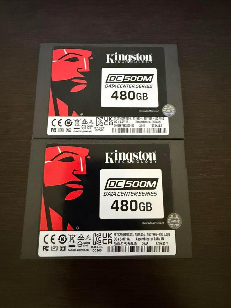 Kingston DC500M SSD - 480GB - Enterprise, Ophalen, Intern, 480GB, Server