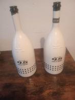 2 grote witte sierflessen, Verzamelen, Ophalen, Frankrijk