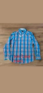 John Cabot overhemd maat L €10, Ophalen of Verzenden, Zo goed als nieuw, Blauw, Halswijdte 41/42 (L)