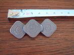 antieke broche met 3 vierkant 5 ct., o.a. uit 1923 /1940, Ophalen of Verzenden, Gebruikt, Overige materialen