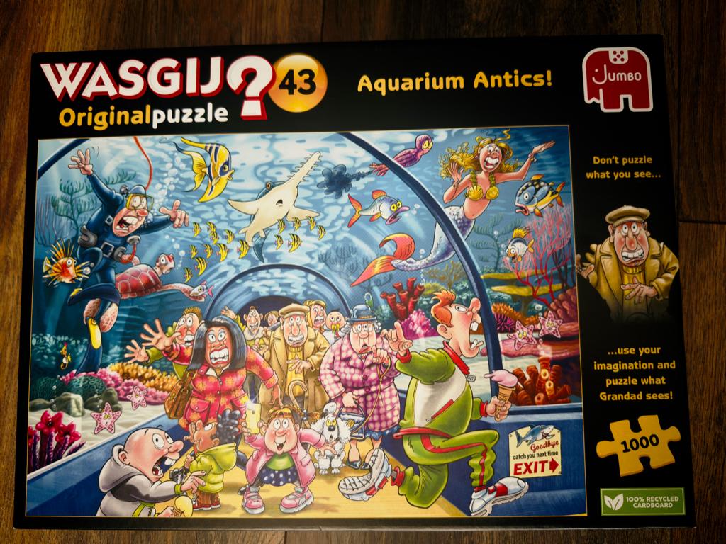 Wasgij puzzel 1000 stukjes.  Niet in de haak., Ophalen, 500 t/m 1500 stukjes, Zo goed als nieuw, Legpuzzel