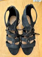 Open schoenen met sleehak maat 37, Ophalen of Verzenden, Zo goed als nieuw, Zwart