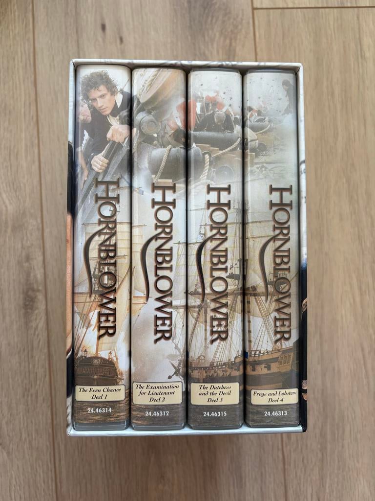 Hornblower Video VHS Boxset - Deel 1 t/m 4, Vanaf 12 jaar, Ophalen of Verzenden, Zo goed als nieuw, Actie en Avontuur