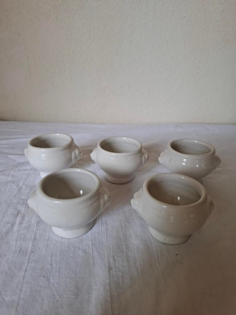 Set van 5 vintage sausschaaltjes, Antiek en Kunst, Antiek | Servies los, Ophalen of Verzenden