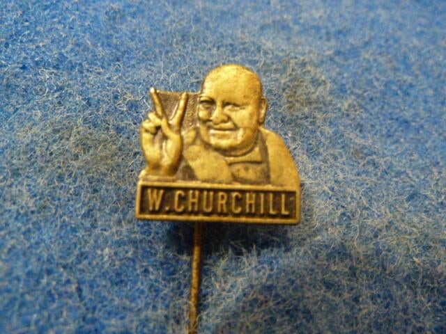 Speldje W. Churchill, Verzamelen, Speldjes, Pins en Buttons, Ophalen of Verzenden, Zo goed als nieuw, Overige onderwerpen