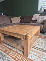 Industriële salontafel 90x90x42 massief hout, Ophalen