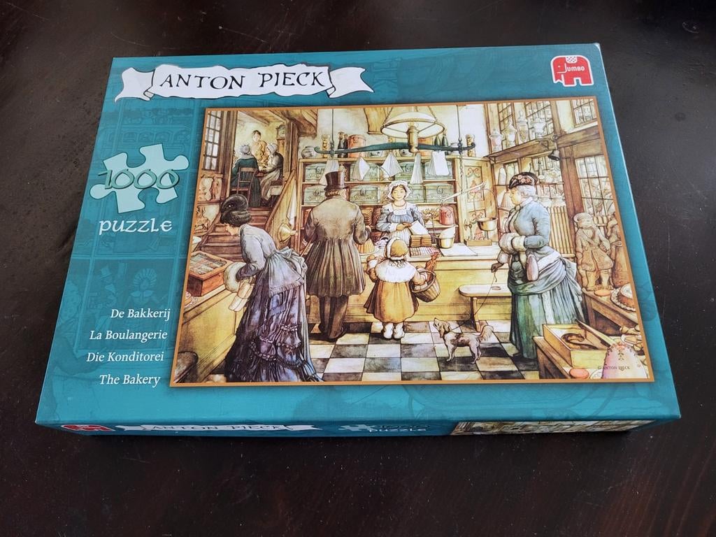 Puzzel Anton Pieck, de bakkerij, Hobby en Vrije tijd, Denksport en Puzzels, Ophalen of Verzenden, 500 t/m 1500 stukjes, Zo goed als nieuw