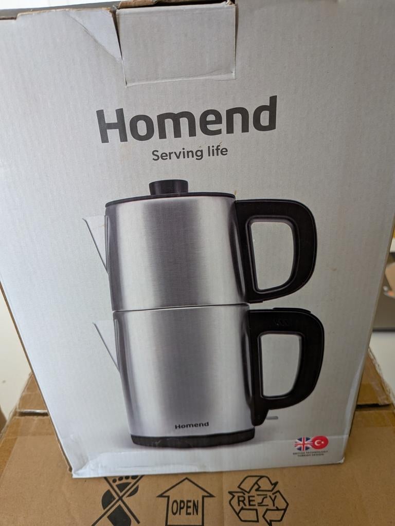 Nieuwe Homend Theemaker / Waterkoker - Nooit gebruikt!, Overige modellen, Overige typen, 10 kopjes of meer, Nieuw