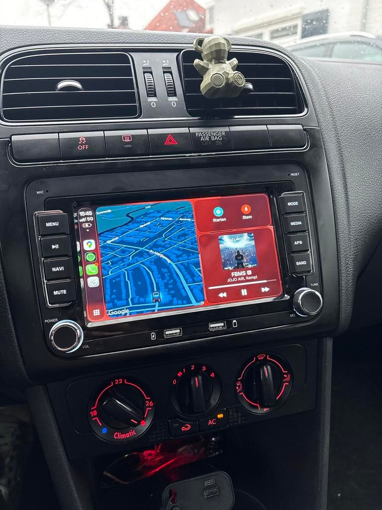 Apple CarPlay scherm voor Volkswagen Polo 2011, Auto diversen, Autoradio's, Ophalen of Verzenden, Zo goed als nieuw