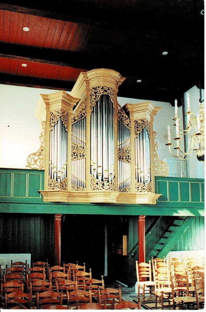 Vledder, interieur Kerk, Verzamelen, Ophalen of Verzenden, Ongelopen, Drenthe