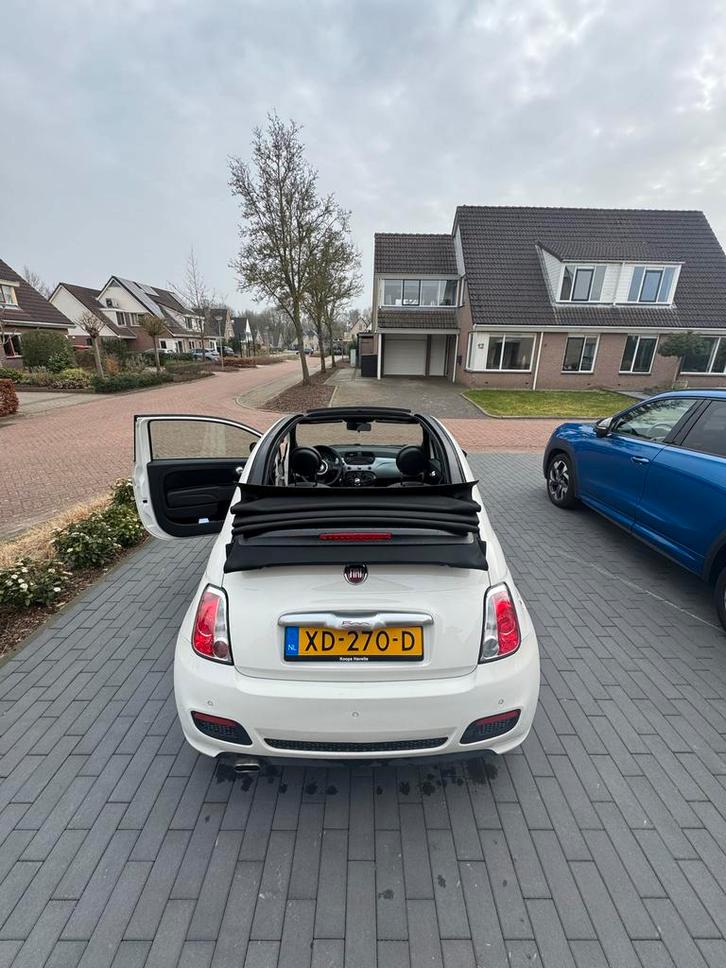 Fiat 500C 0.9 85pk Turbo Twinair 2013 Wit, Auto's, Fiat, Particulier, 500C, Benzine, A, Cabriolet, Handgeschakeld, Geïmporteerd