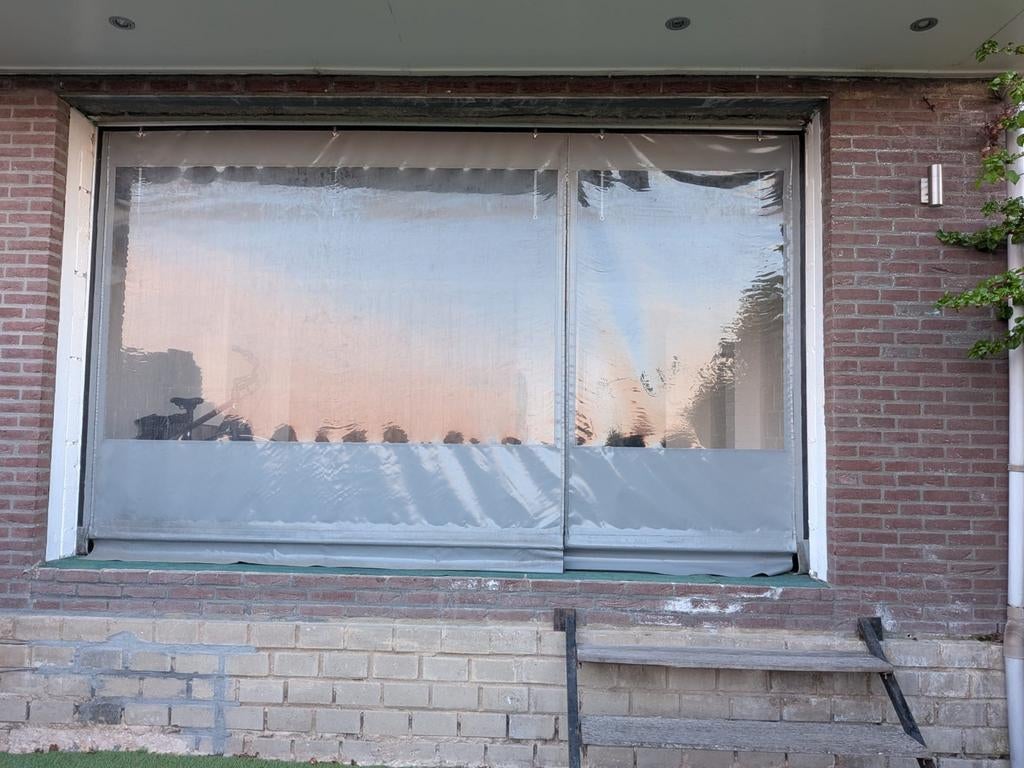 Transparant Terraszeil / Verandazeil, Ophalen, Gebruikt, Veranda