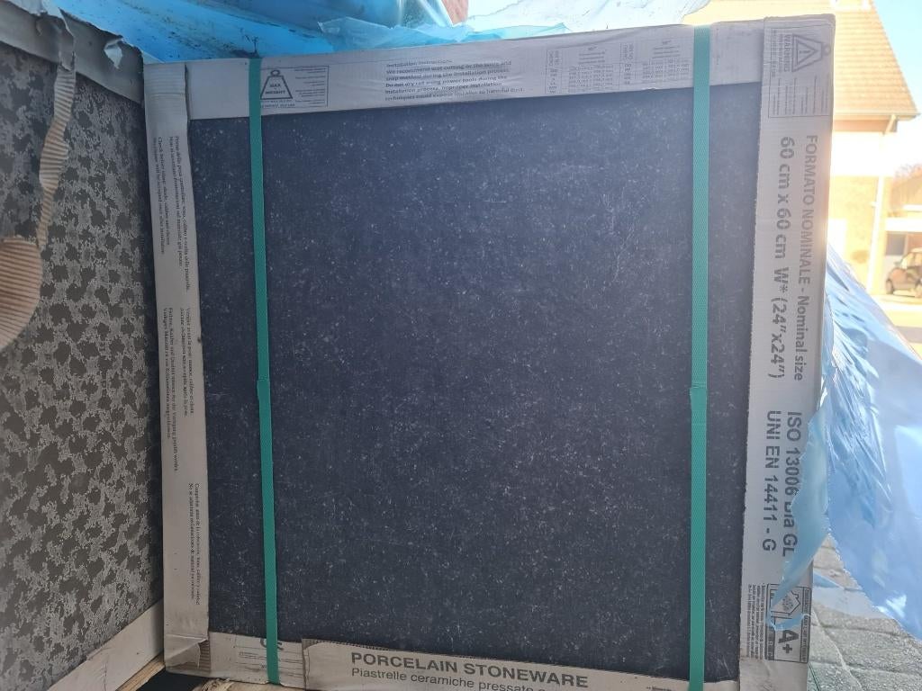 Restant keramische tegels North Feeling Night 60x60x1,8 cm, Tuin en Terras, Tegels en Klinkers, Ophalen, Keramiek, Nieuw, 10 m² of meer