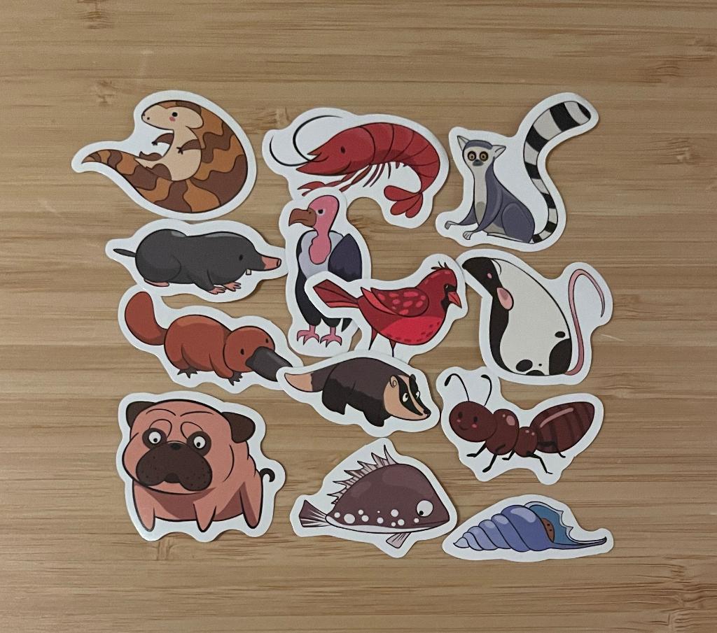 Dieren cartoon stickers, Verzenden, Nieuw, Meerdere stickers