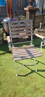 6 gebruikte bistrostoelen - opknapper, Tuin en Terras, Tuinsets en Loungesets, Ophalen of Verzenden, Gebruikt, Stoel