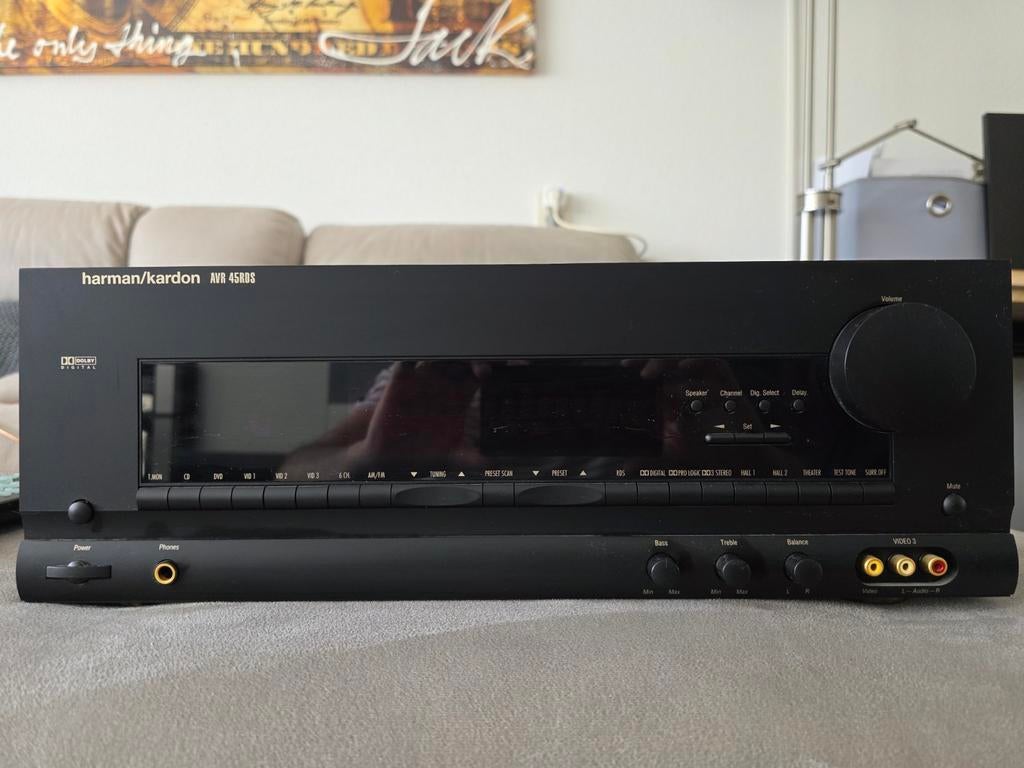 Harman Kardon AVR 45 RDS Receiver –  Met afstandsbediening, Audio, Tv en Foto, Versterkers en Receivers, Gebruikt, 60 tot 120 watt