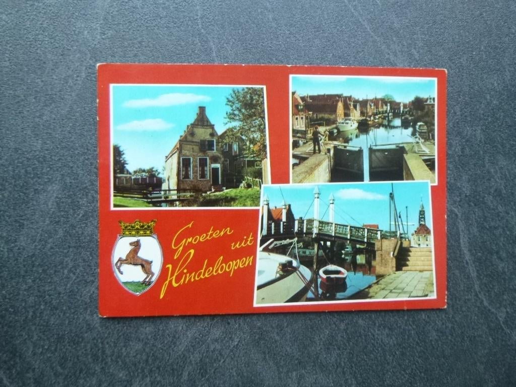 Hindeloopen, groeten uit 1980, Verzenden, 1980 tot heden, Gelopen