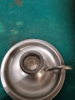 tinnen kandelaar tiel gemerkt met oor, Ophalen of Verzenden, 'T Olde Gre-j, Info@toldegrej.nl, Endepoelstraat 20f Didam