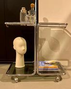 Vintage drank trolley / serveerwagen van chrome, jaren 60/70, Ophalen