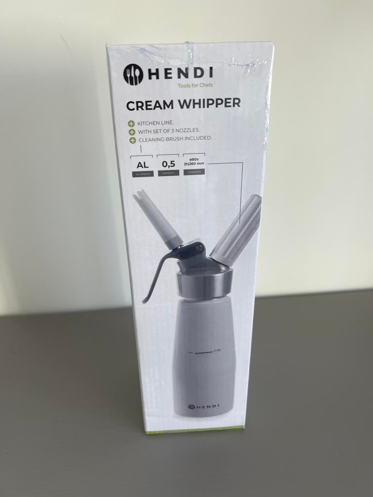 Hendi Slagroomspuit Cream Whipper 0,5 Liter - Nieuw, Ophalen, Nieuw